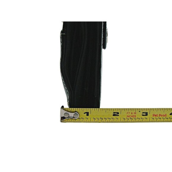 Vintage Double Full Zip Wallet Black Snap Closure Calculator Tons Card ID Slot - Picture 11 of 12